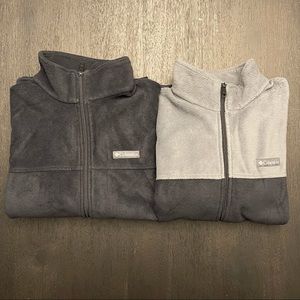 Two Men’s Columbia Fleece Zip Up (XL)